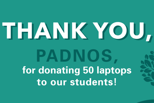 Thank you PADNOS, for donating 50 laptops to our students