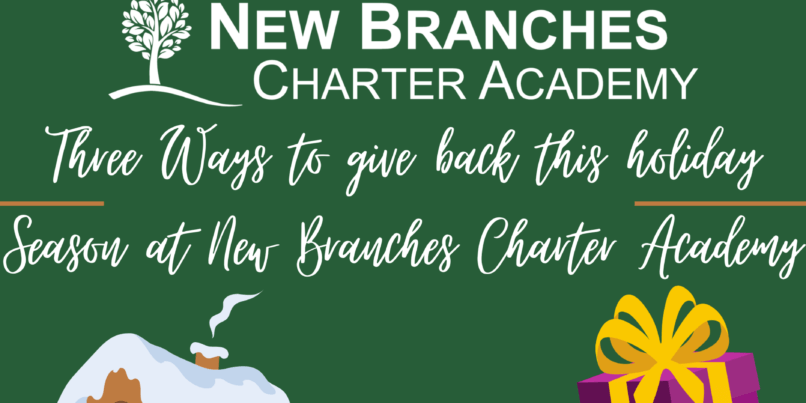 Three ways to give back this holiday web graphic.