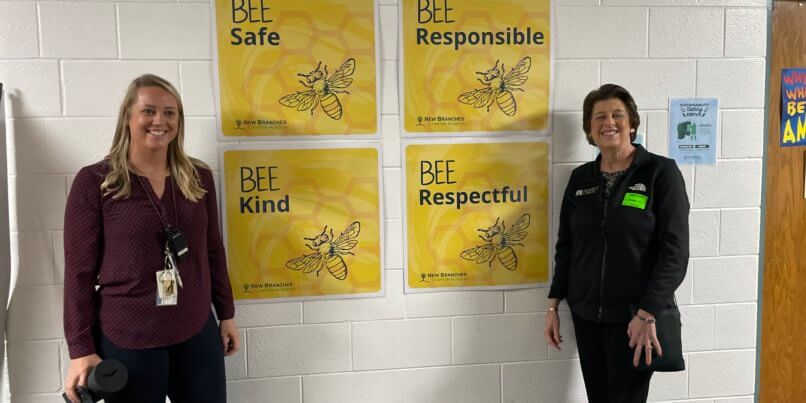 Ember Reichgott Junge tours the halls of New Branches Charter Academy with our proud Vice Principal