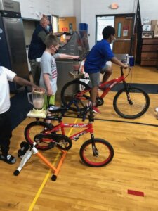 New Branches Charter Academy uses blender bikes to promote renewable energy sources during Earth Day
